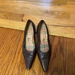 Bally Dark Brown Leather Heels